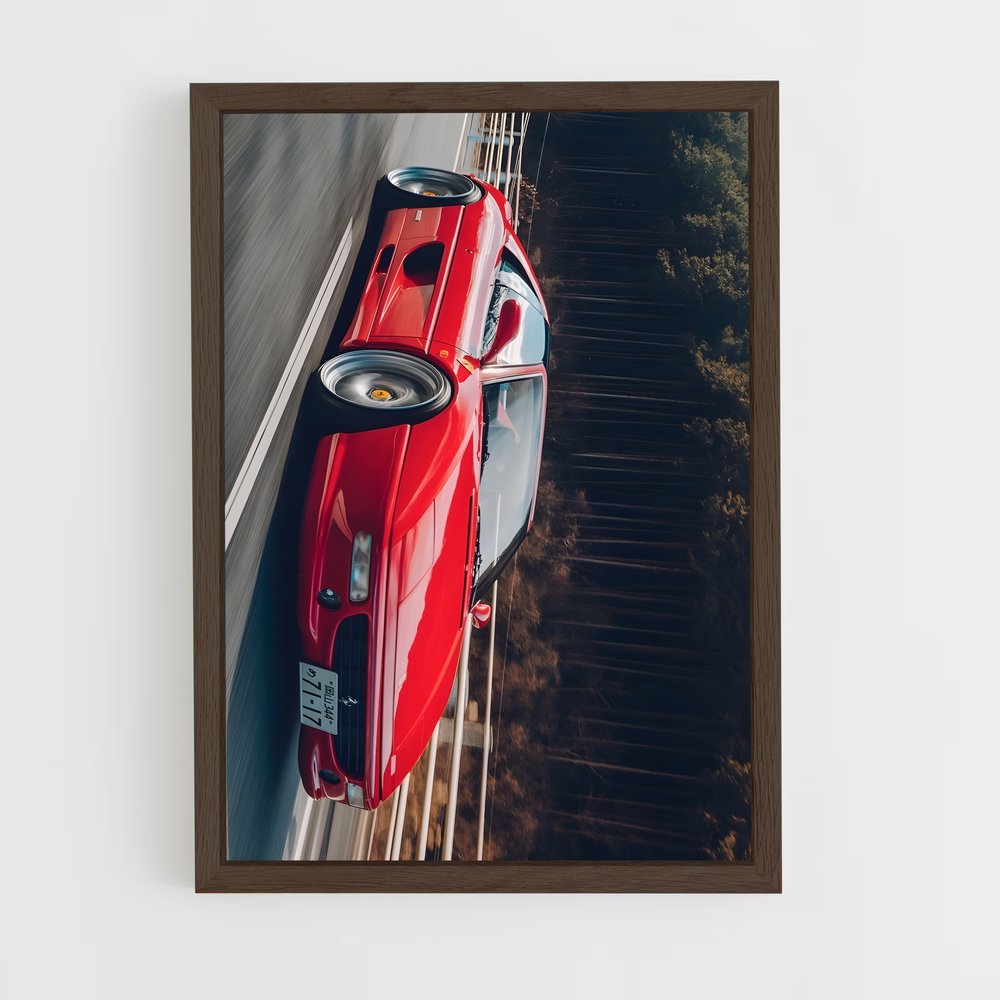 Poster gts Vitesse sinueux – affiche Ferrari (vue 5)